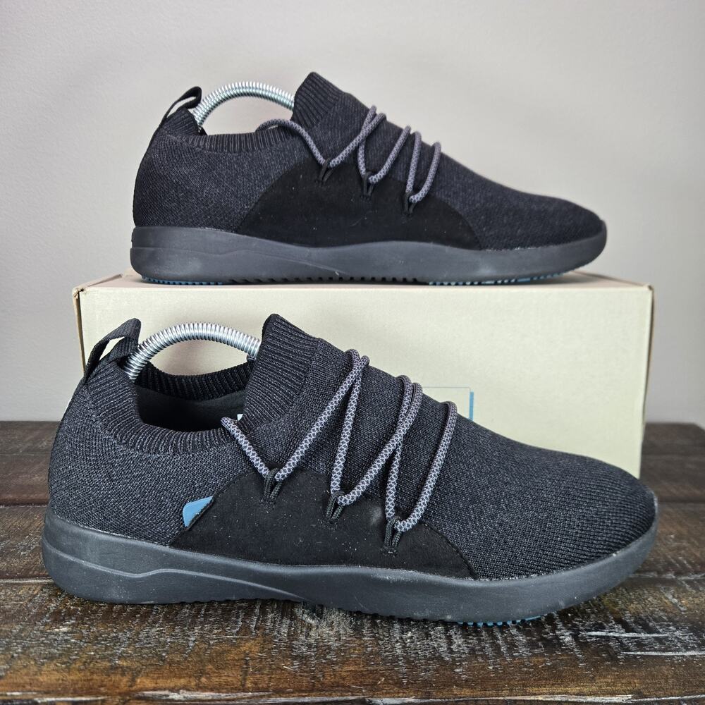 Vessi Cityscape Classic Mens Size 10 Lace Up Waterproof Shoes Storm Black Black